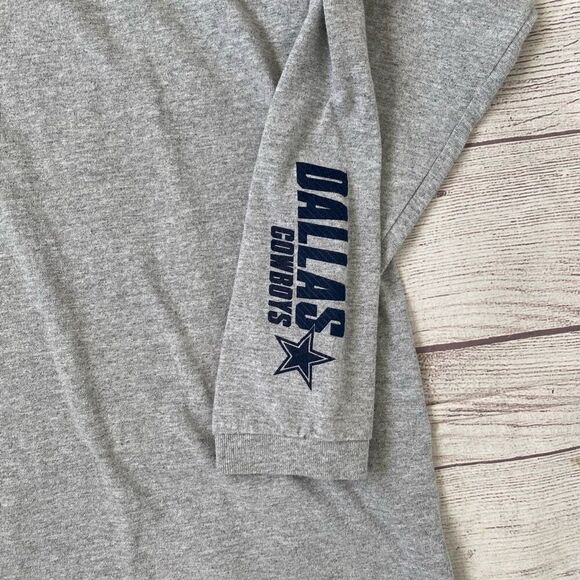 Dallas Cowboys youth XL cotton blend Longsleeve Crewneck shirt grey - Picture 2 of 5